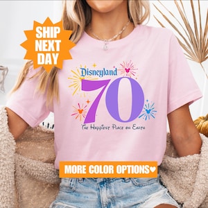 Disneyland 70-jähriges Jubiläum Shirt, Disney Familien Urlaub Shirt, Disney Familie Passenden Shirt, glücklichster Ort auf Erden Shirt, Mickey Shirt