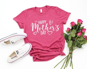 Happy Mother's Day Shirt, Happy Mother's Day Heart Shirt, Mom Shirt, Mom Gift, Mother's Day Shirt, Mother's Day Gift, Happy Mother's Day Tee