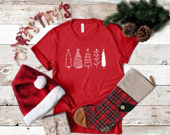 Christmas Tree Shirt, Holiday Shirt, Christmas Shirt, Cute Christmas Shirt, Christmas Gift, Women's Christmas Shirt