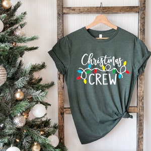 Christmas Crew Shirt, Family Christmas Pajamas, Family Christmas Shirts, Christmas Shirt, Christmas Lights Shirt,Christmas Family Crew Shirt image 3