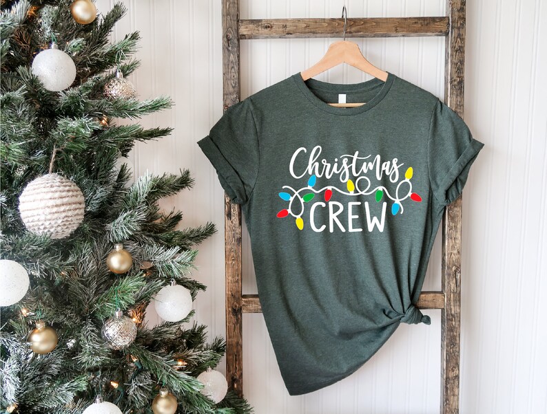 Christmas Crew Shirt, Family Christmas Pajamas, Family Christmas Shirts, Christmas Shirt, Christmas Lights Shirt,Christmas Family Crew Shirt image 3