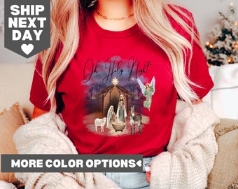 Oh heilige Nacht Sweatshirt, christliches Weihnachtshemd, wahre Geschichte Weihnachtsshirt, Krippe Sweatshirt, Weihnachten Sweatshirt, Jesus Liebhaber Shirt