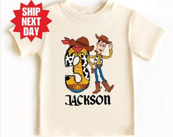 Woody Birthday Shirt, Toy Story Custom Birthday Shirt, Personalized Disney Birthday T-Shirt, Disney Toy Story Shirt, Toy Story Party T-Shirt