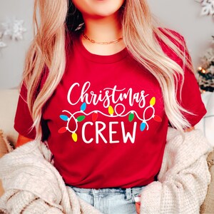 Christmas Crew Shirt, Family Christmas Pajamas, Family Christmas Shirts, Christmas Shirt, Christmas Lights Shirt,Christmas Family Crew Shirt image 2