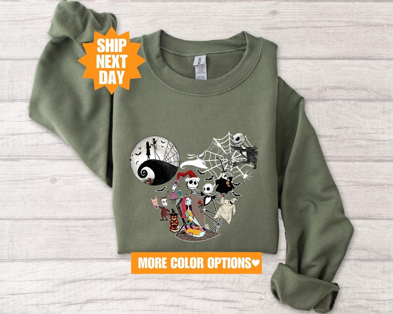 a green shirt with a picture of jack and jack on it