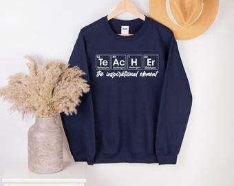Camiseta de la tabla periódica para profesores, camiseta de ciencias, camiseta de química, camiseta de elementos, camiseta divertida para profesores, regalo para profesores