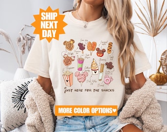 Just Here For The Snacks Shirt, Disney Snacks Shirt, Disneyland Snacks Shirt, Epcot Snack Shirt, Disney Snacks Lover Shirt, Cute Snacks Tee