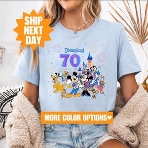 Disneyland 70th Anniversary Shirt, Disney Family Vacation Shirt, Mickey and Friends, 70 Years of Magic Shirt, Disney Family Matching Shirt