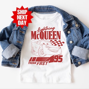Koszulka Comfort Colors® Lightning McQueen, Koszulka Rusteze Cars, Koszulka Radiator Springs, Koszulka Vintage Lightning McQueen, Koszulka Disney Family