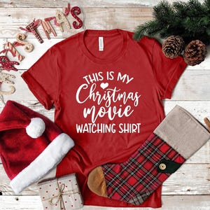 Chemise pour regarder un film C&#39;est ma Noël, chemise pour regarder un film de Noël, sweat-shirt de Noël, chemise de film de Noël, cadeau de Noël