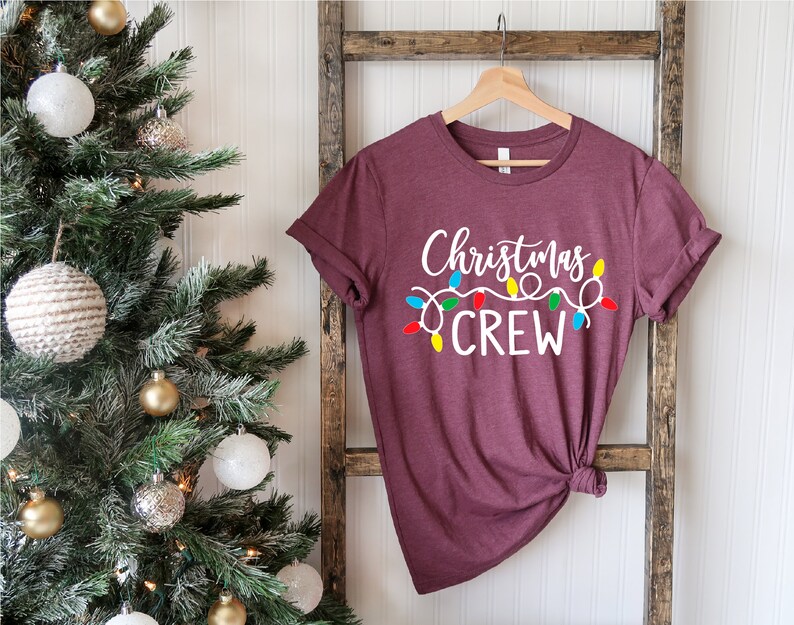 Christmas Crew Shirt, Family Christmas Pajamas, Family Christmas Shirts, Christmas Shirt, Christmas Lights Shirt,Christmas Family Crew Shirt image 5