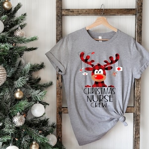 Nurse Crew Shirt, Christmas Nurse Shirt, Merry Christmas Shirt, Gift Ideas for Nurse, Holiday Shirt, Cute Tee for Christmas, Nursing Outfit