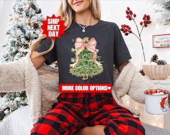 Sudadera navideña coqueta, sudadera navideña coqueta, sudadera con árbol de Navidad, sudadera navideña para mujer, sudadera bonita