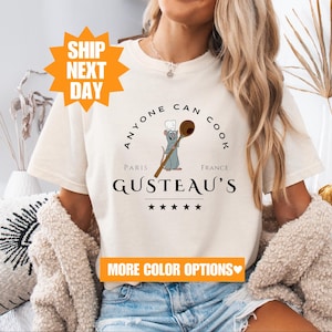 Comfort Colors® Gusteau&#39;s shirt, shirt Disney Ratatouille, shirt Little Chef Remy, shirt Disney Ratatouille Paris, shirt Disney Ratatouille Paris, T-shirt Pixar Ratatouille