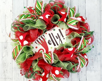 Christmas wreath, Christmas front door wreath, emerald Christmas decor, Christmas decor, winter wreath, Christmas gift idea