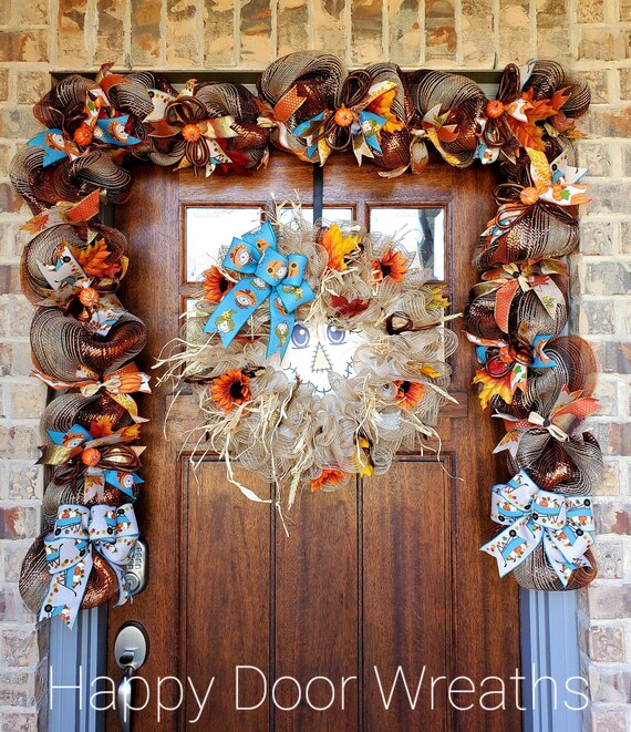 Fall garland, fall front door garland, fall mantle garland, fall staircase garland, fall garland for front door,fall decor
