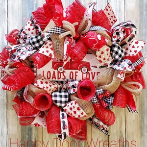 Valentines day wreath, farmhouse Valentines wreath, Valentines day wreath for front door, spring wreath, winter wreath, rustic Valentines