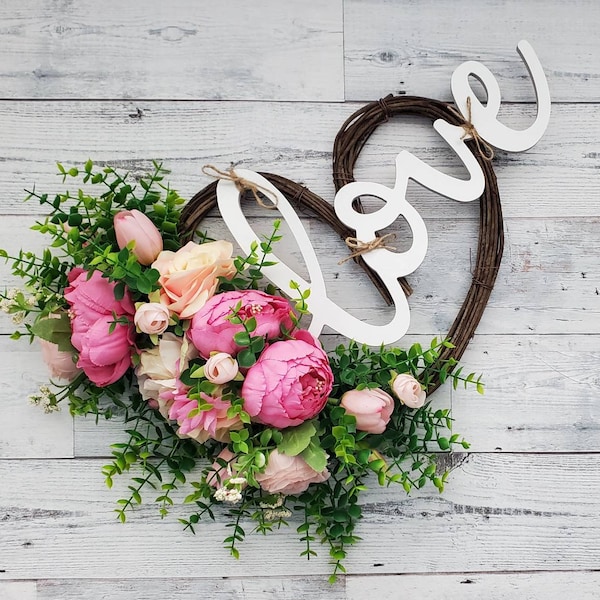 Valentines day wreath, Valentines day decor, Valentines wreath for front door, heart wreath, grapevine valentines day wreath wreath