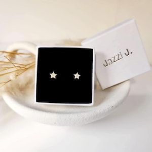 Gold Stern Ohrstecker CZ glitzernde Minimalist himmlischen Schmuck Geschenk für sie