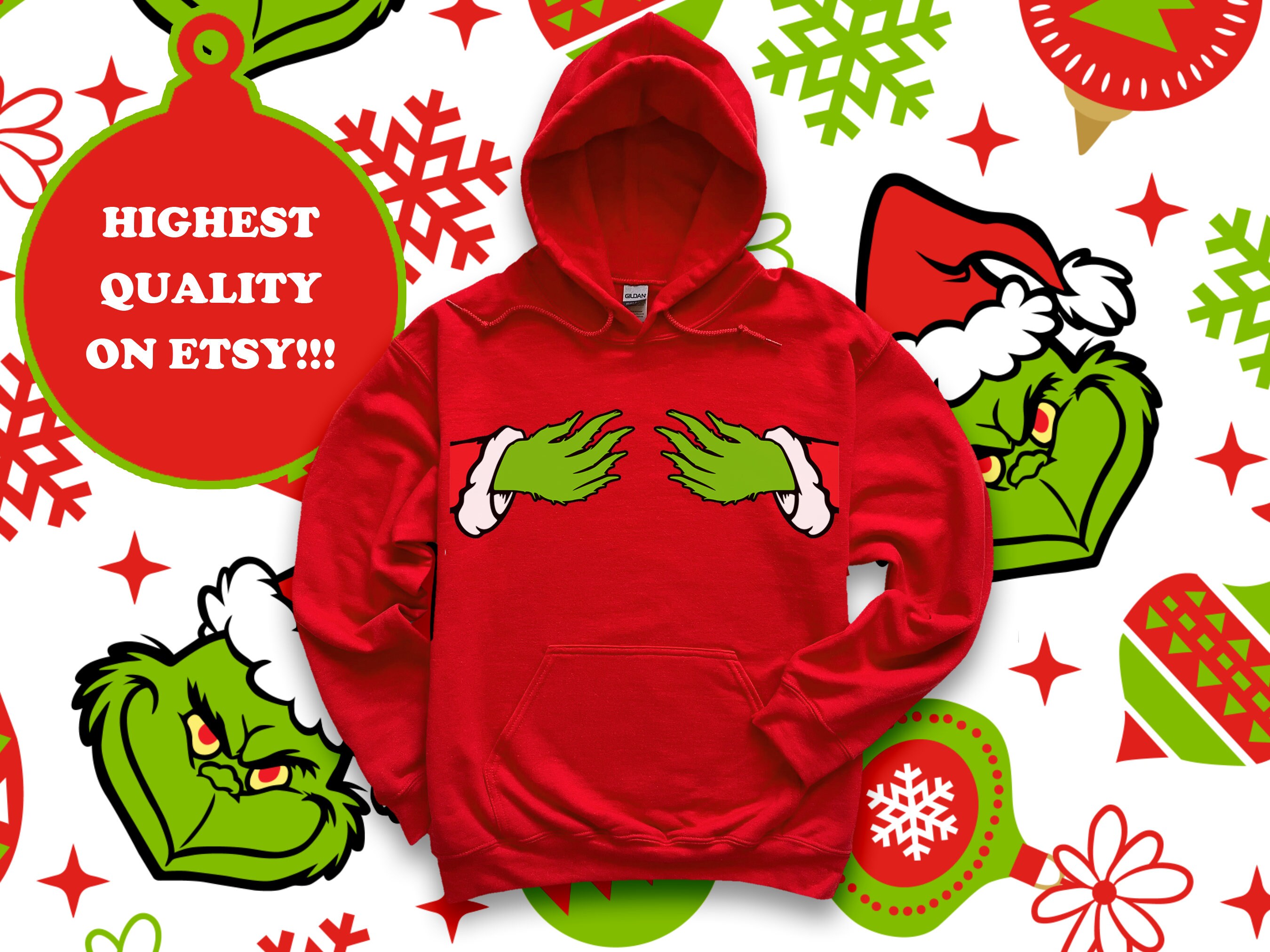Grinch Hoodie - Etsy