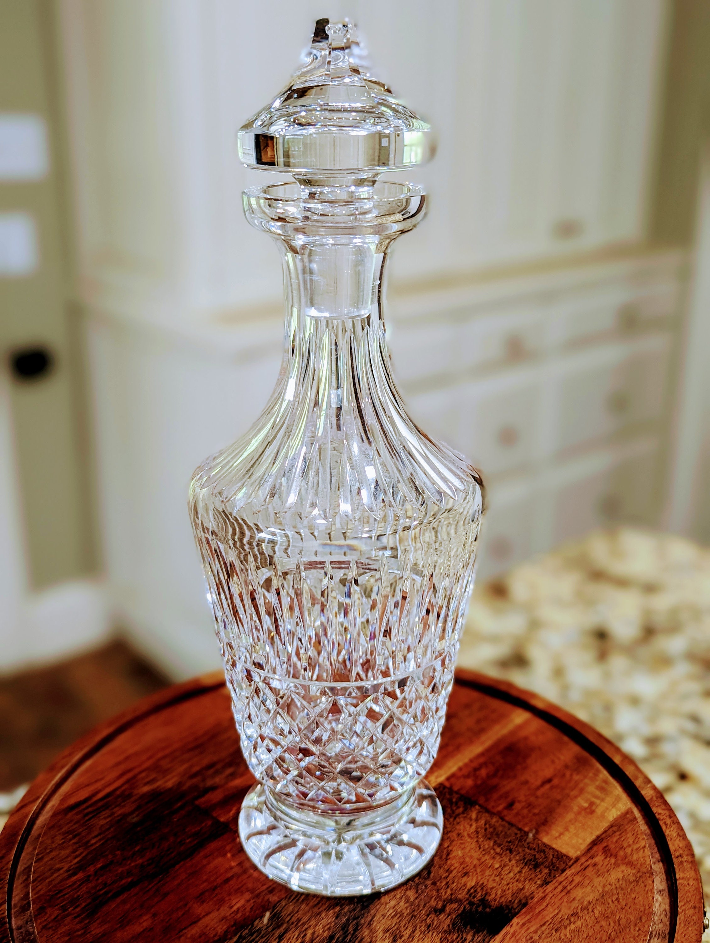 discount for sale Vintage Waterford Decanter, crystal decanter, Fancy