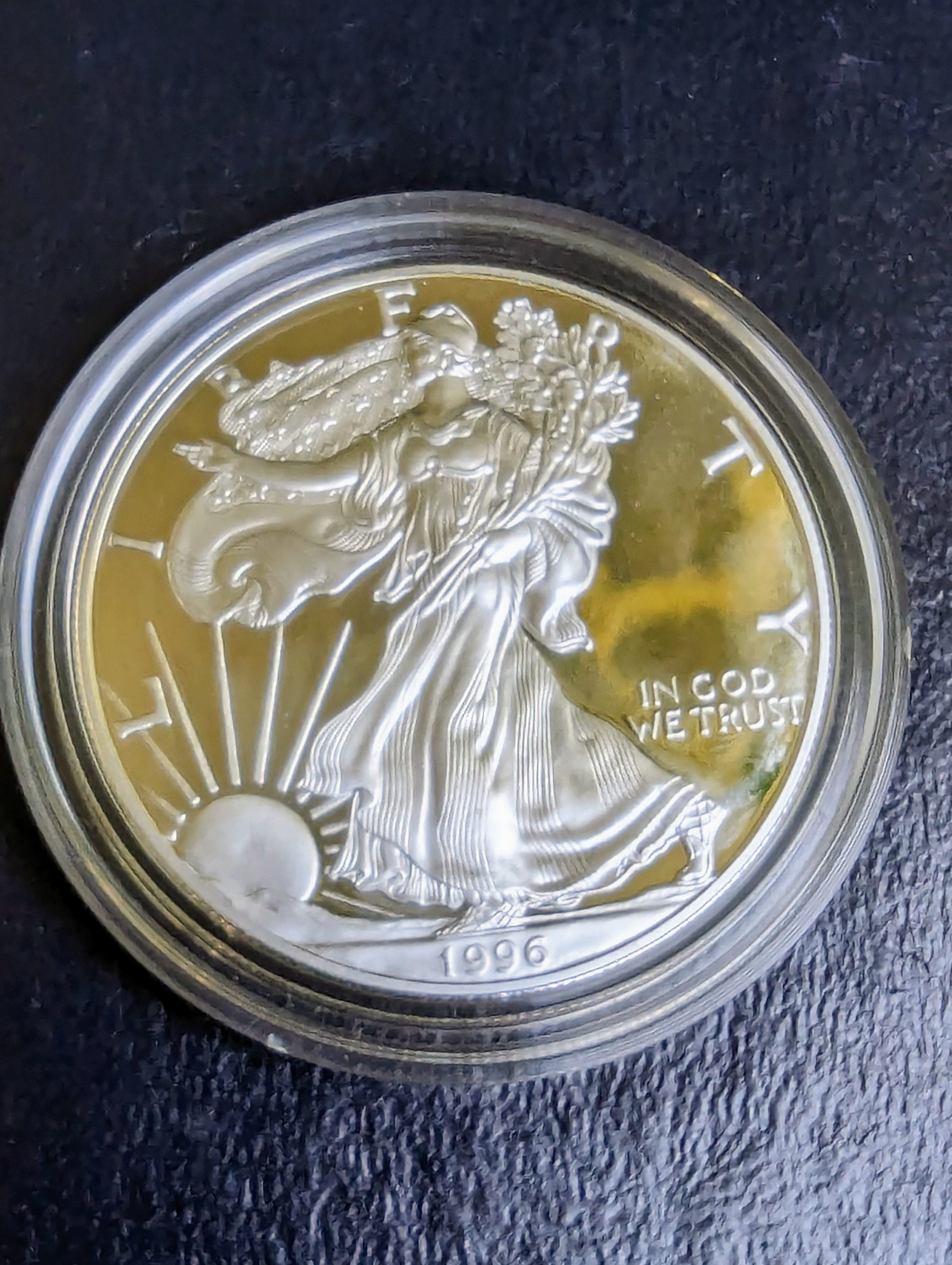 1996 Proof American Silver Eagle Doller in Original Packaging