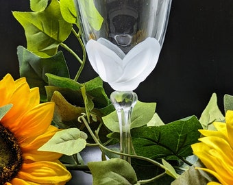 Vintage Florence by Cristal D’Argues-Durand Wine/Water Goblet – Handcrafted in France, Blown Glass