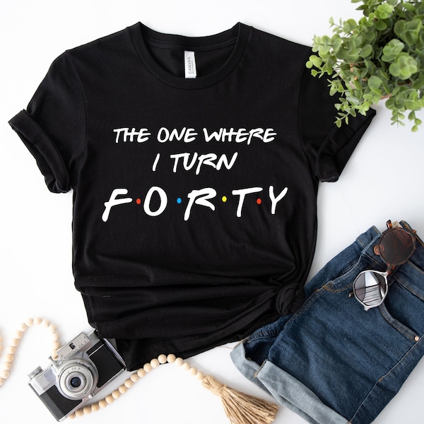 T-shirt 40e anniversaire 2023, cadeaux 40e anniversaire pour homme femme, chemise fête 40e anniversaire, cadeau d'anniversaire pour maman, cadeau du nouvel an