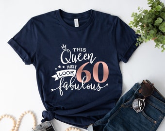 T-shirt 60e anniversaire, T-shirt 1963, cadeau d'anniversaire pour femme, t-shirt d'anniversaire en édition limitée, t-shirt d'anniversaire cadeau pour elle