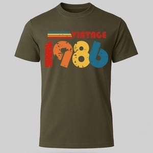 40th Birthday T-shirt, 1986 T-shirt, Birthday Gift for Women, Gift for Men Happy Birthday T Shirt, Birthday T-shirt Gift