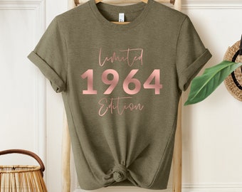 60e verjaardagscadeaus voor vrouwen, 60e verjaardag koningin T-shirt dames, vintage verjaardagscadeau voor moeder oma gran damesverjaardag