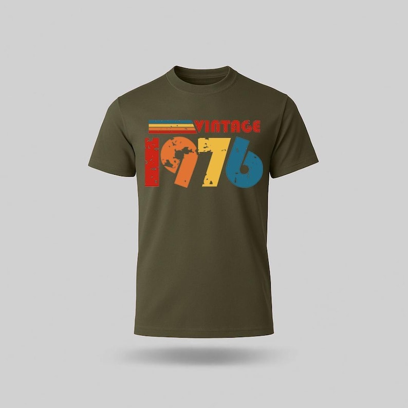 Vintage 1976 50th Birthday T Shirt 2026 fifty gift ideas bild 3