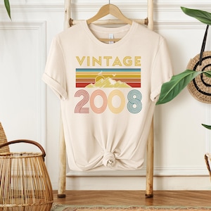 18th Birthday Girl T-Shirt: Ultra-Soft Ring Spun Cotton NATURAL