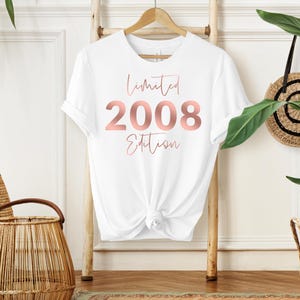 18th Birthday T-Shirt: Limited Edition, Soft Cotton WHITE