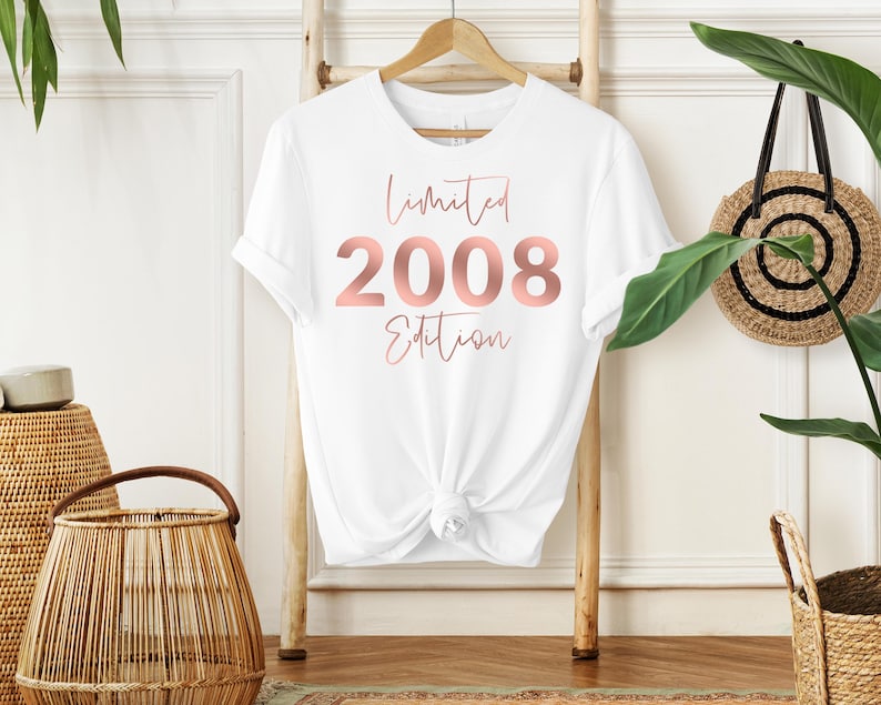 18th Birthday T-Shirt: Limited Edition, Soft Cotton WHITE