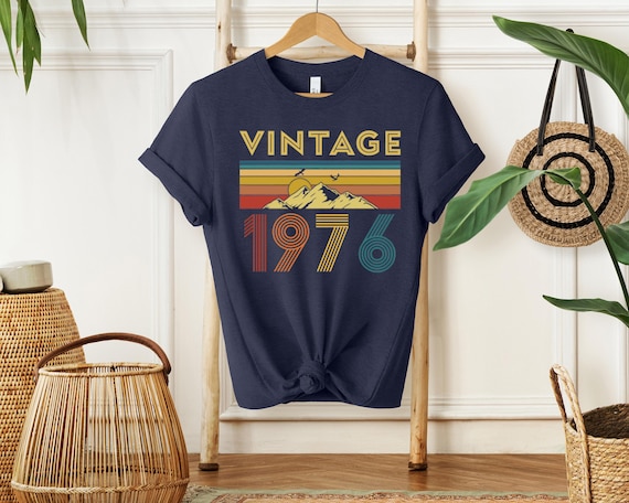1976 Birthday TShirt UK, 50th Birthday Gifts for Women, 50th Birthday Tshirt, Vintage 1976 Birthday Shirt, Birthday Gift for Mum Grandpa