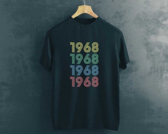 1968 Geburtstag-Repeat4 Design T-Shirt