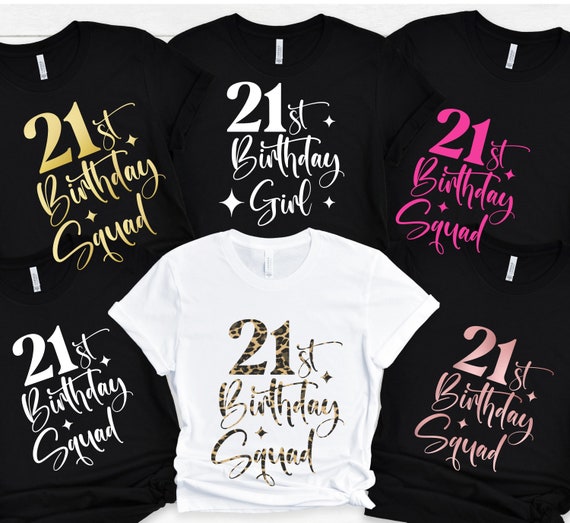 21st Birthday Shirt: Leopard Print Birthday Crew Tee - Etsy