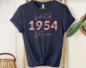 70e verjaardag T-shirt voor vrouwen, 70e T-shirt, 70e verjaardagscadeau voor vrouwen, Limited Edition mama oma t-shirt