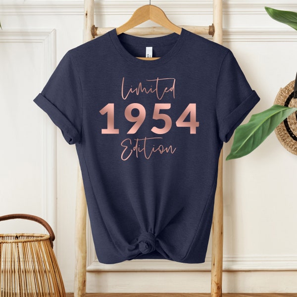 T-shirt 70e anniversaire pour femme, T-shirt 70e, Cadeau d'anniversaire 70e pour femme, T-shirt maman grand-mère en édition limitée