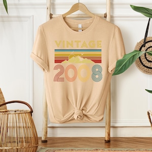 18th Birthday Girl T-Shirt: Ultra-Soft Ring Spun Cotton SAND