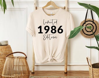 1986 Limited Edition T-Shirt - Vintage Birthday Gift Tee