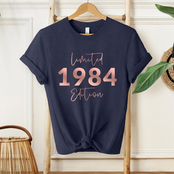 T-shirt per il 40° compleanno, T-shirt del 1984, Regalo di compleanno per le donne, T-shirt di buon compleanno, T-shirt regalo di compleanno