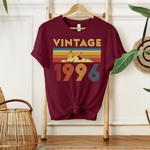1996 Birthday T-Shirt, 30th Birthday Gift, Unisex Cotton Tee