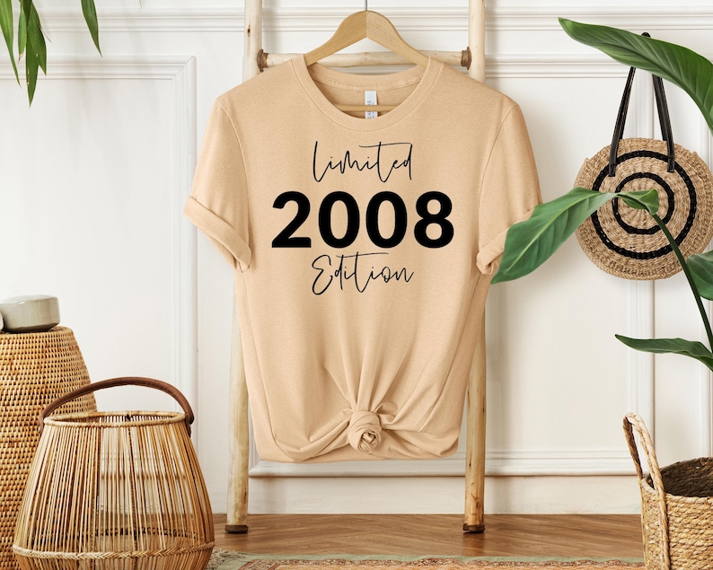 18th Birthday T-Shirt: Limited Edition, Soft Cotton SAND