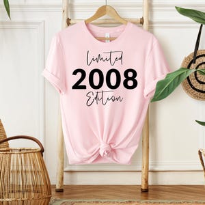 18th Birthday T-Shirt: Limited Edition, Soft Cotton SOFT PINK