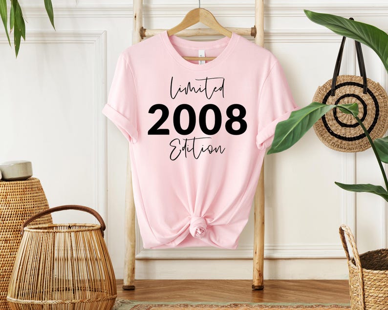 18th Birthday T-Shirt: Limited Edition, Soft Cotton SOFT PINK