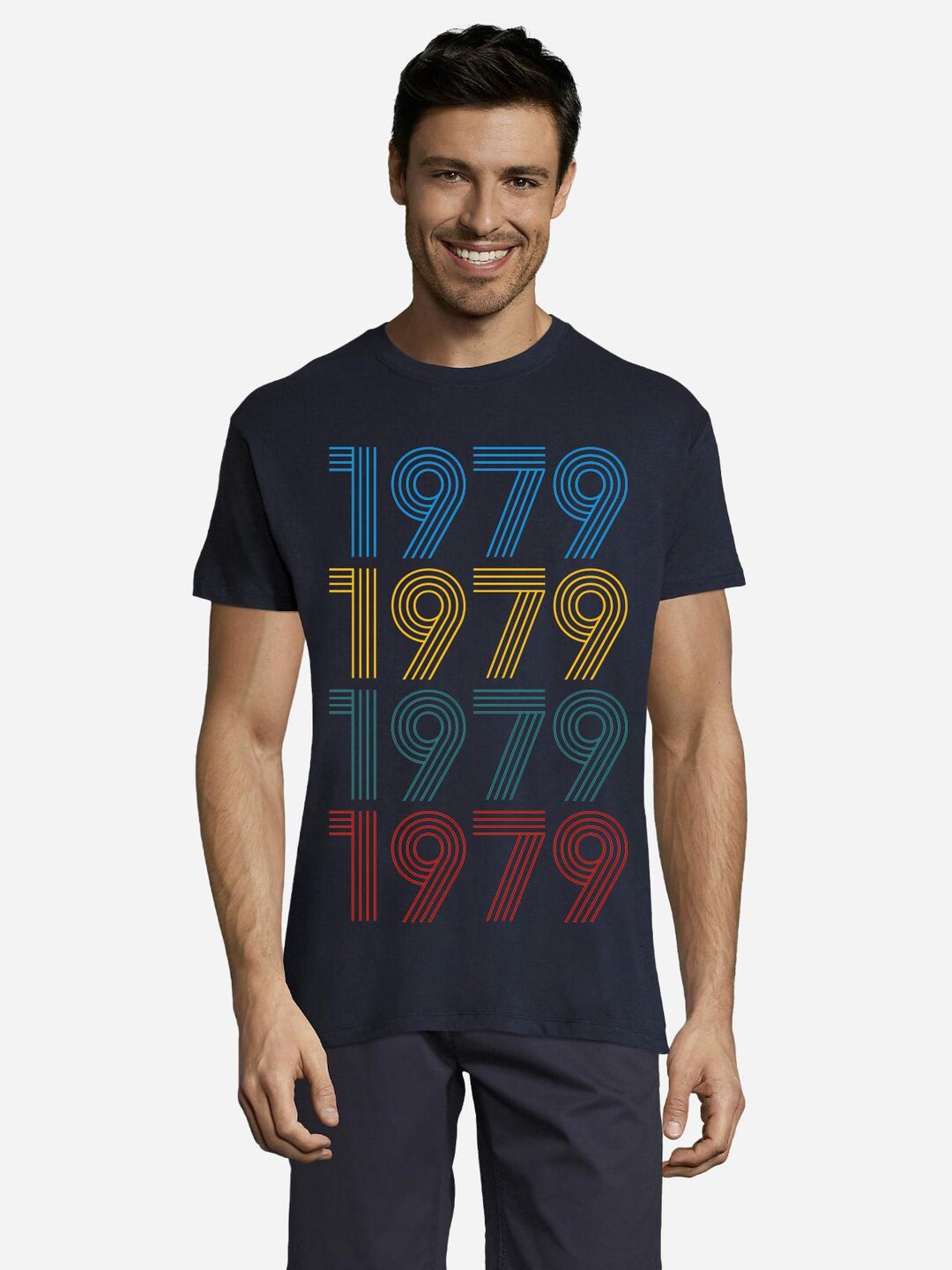 46th Birthday Shirt For Men - Vintage 1979 Aged To Perfection Racing Design, Customizable Gift - View #12