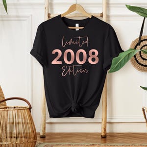 18th Birthday T-Shirt: Limited Edition, Soft Cotton BLACK