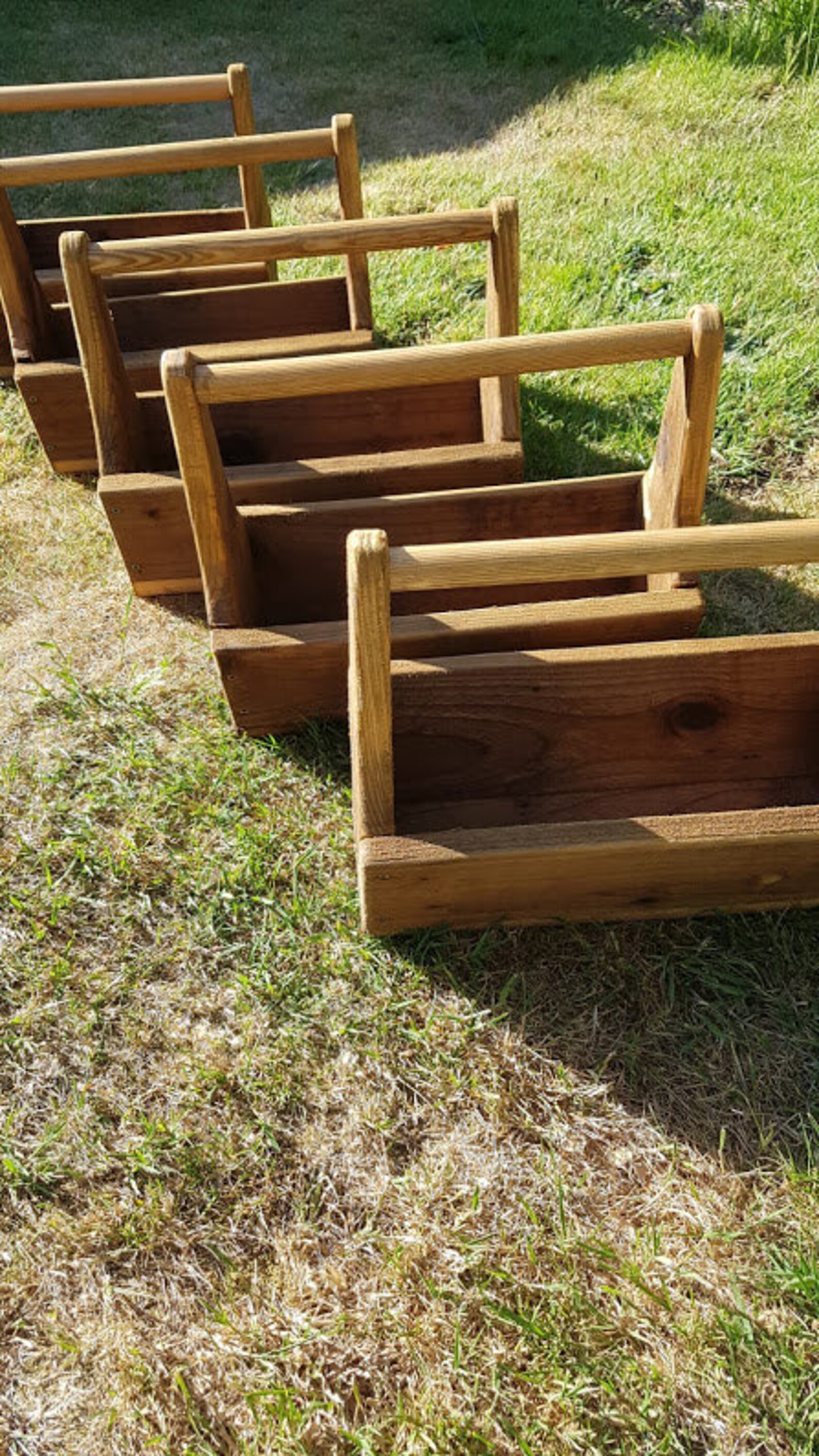 Outdoor Wooden Toolbox Planter Etsy
